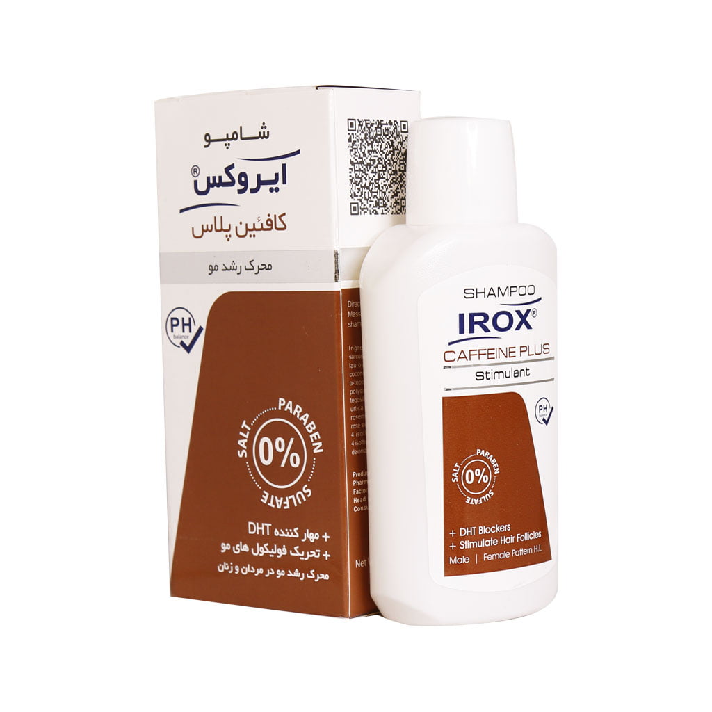 Irox    caffeine plus     shampoo-ایروکس شامپو کافیین پلاس