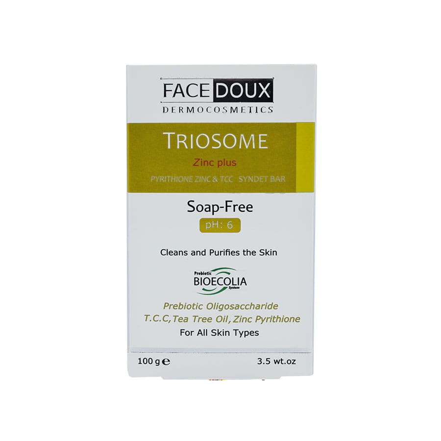 Face Doux Triosome AntiBacterial Syndet pan 100g-فيس دوکس پن آنتي باکتريال تريوزوم           100g