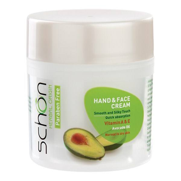 Schon Cream hand_face Avocado oil         150 ml-شون کرم کاسهاي با عصاره آووکادو          ميل150