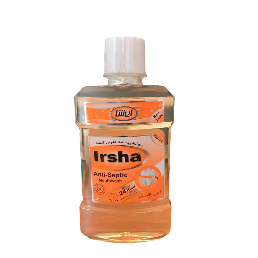 Irsha Antiseptic Mouth Wash    250ml-ايرشا آنتي سپتيک محلول (زرد)           250ml