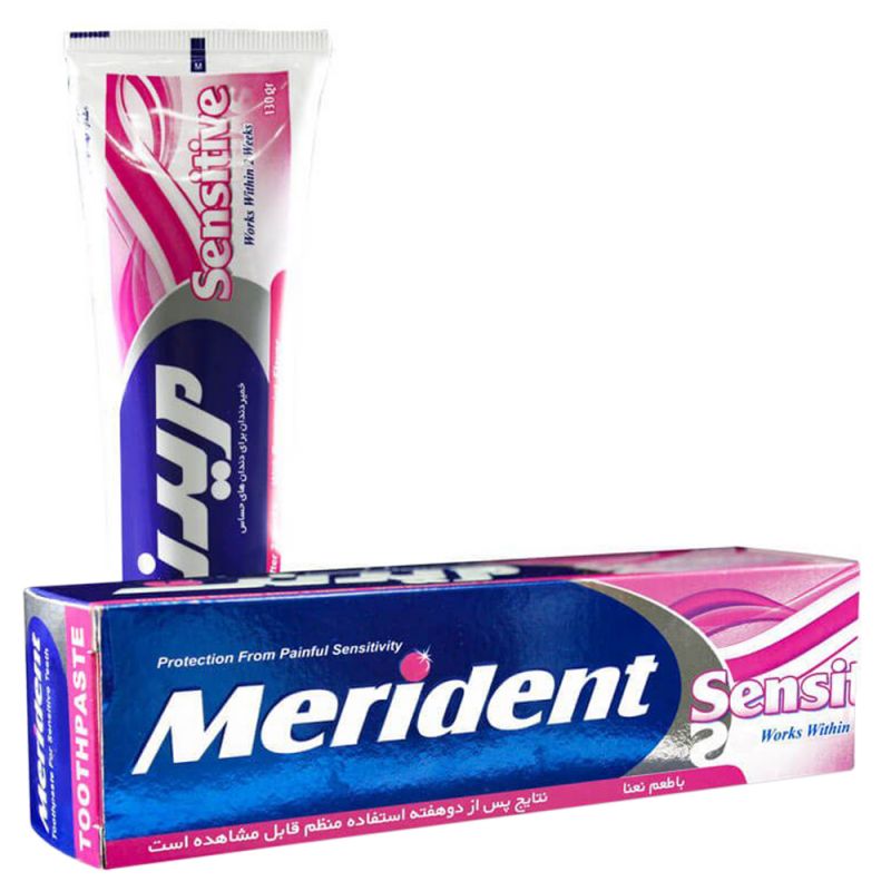 Merident 7   toothpaste  sensitive  130gr-خمير دندان مريدنت   دندان هاي حساس