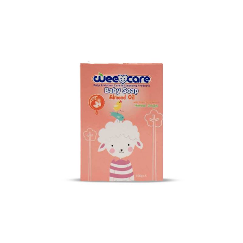 Wee Care soap baby almond oil-وي صابون بچه روغن بادام