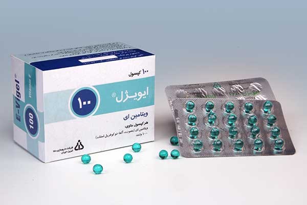 E  vitamin    100 IU  pearl     Evigel-ويتامين    اي         پرل100